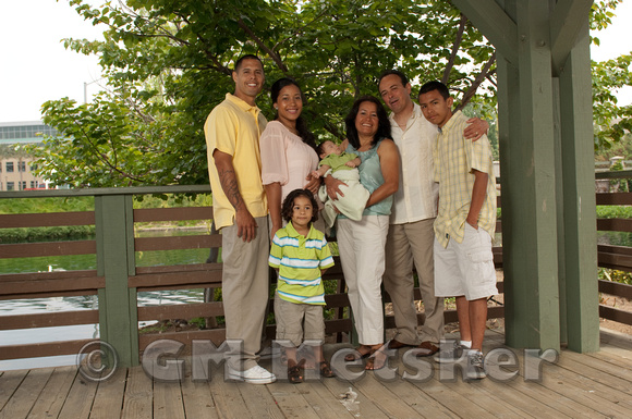 Nadia and family at Riverwalk.