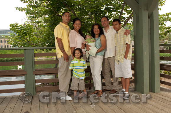 Nadia and family at Riverwalk.